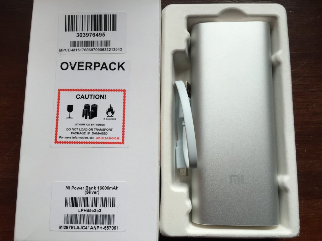 What Came in The Mail: Xiaomi 16000 maH&nbsp;Powerbank